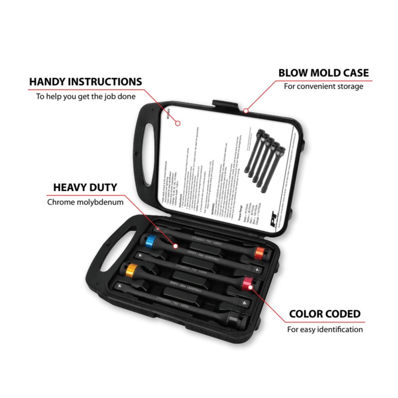 Performance Tool W32903 5-Piece Torque Limiting Extension Set - Image 2